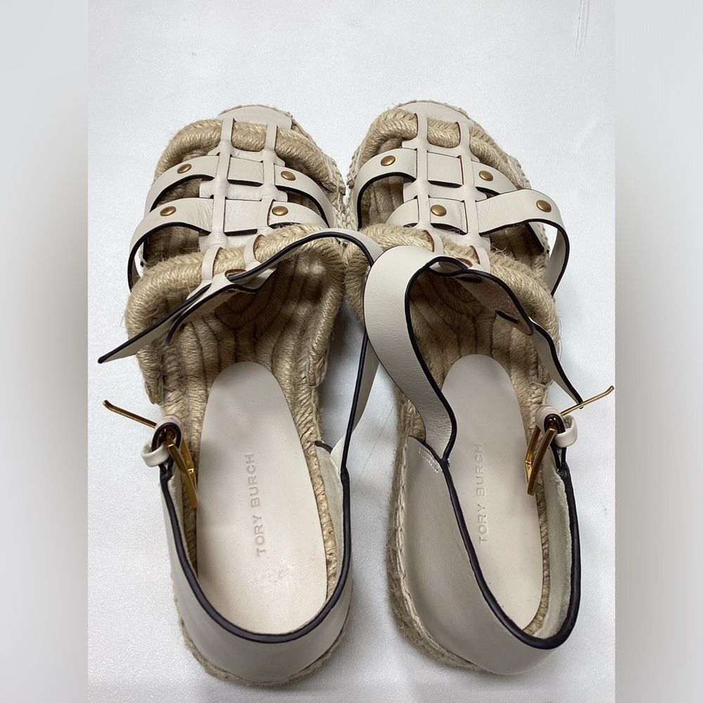 Tory Burch Fisherman Platform‎ Espadrille Sandal Size 10.5 - Picture 9 of 16